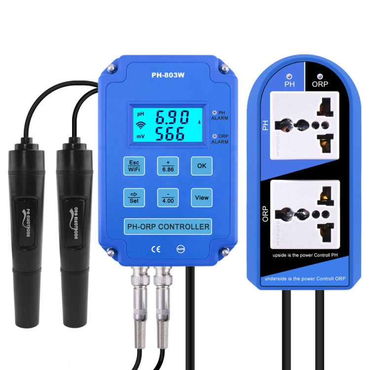 KL-803W Telefono cellulare WIFI Monitoraggio digitale acido-base e regolatore Redox Misuratore di PH per uso domestico, spina europea KL-803W Telefono cellulare WIFI Monitoraggio digitale acido-base e regolatore Redox Misuratore di PH per uso domestico, spina europea